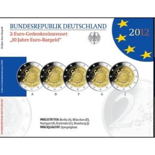 Germany Official 2 Euro Set 2012 Proof