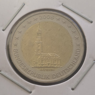 Germany 2 Euro 2008 F Error "Hamburg" UNC