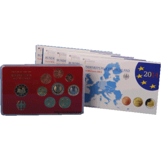 Germany Euro Set (5 x 5,88€) 2014 ADFGJ Proof