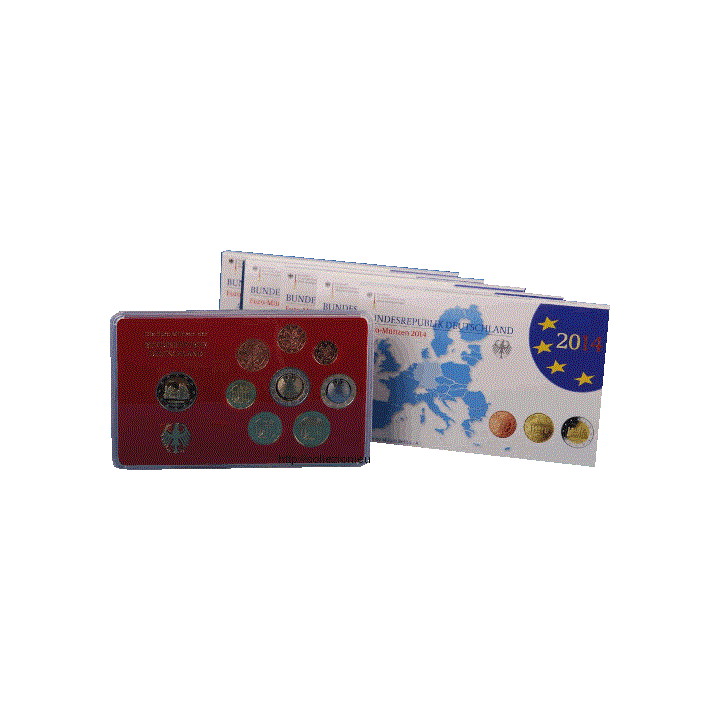 Germany Euro Set (5 x 5,88€) 2014 ADFGJ Proof