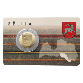 Latvia 2 Euro 2025 "Sēlija" BU (Coin Card)