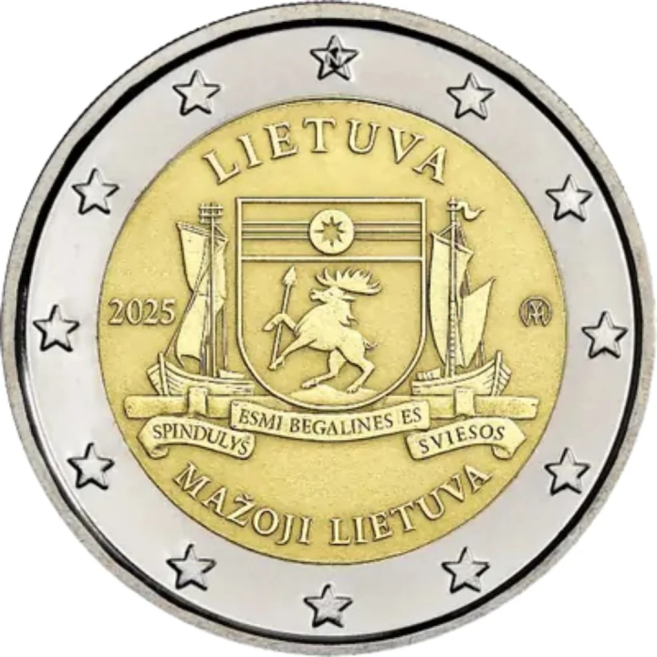 Lithuania 2 Euro 2025 "Lithuania Minor" UNC