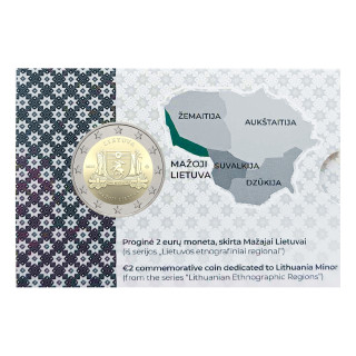 Lithuania 2 Euro 2025 "Lithuania Minor" BU (Coin Card)