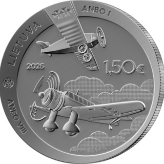 Lithuania 1,50 Euro 2025 "ANBO Aircraft" UNC