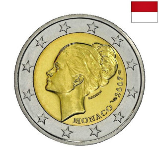 Monaco 2 Euro 2007 "Princess Grace" BU