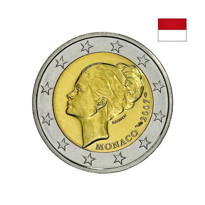 Monaco 2 Euro 2007 "Princess Grace" BU