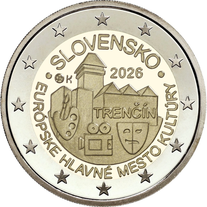 Slovakia 2 Euro 2026 "Trenčín - European Capital of Culture" UNC