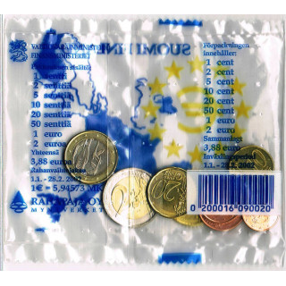 Finland Euro STARTER KIT 2002 (Bag)