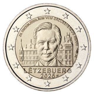 Luxembourg 2 Euro 2025 "Grand Duke Henri" UNC