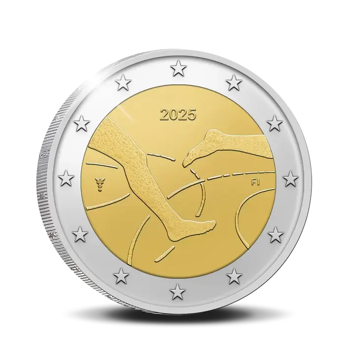 Finland 2 Euro 2025 "Finland-Sweden Athletics Match" UNC