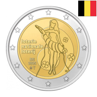 Belgium 2 Euro 2025 "National Lottery" UNC