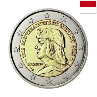 Monaco 2 Euro 2012 "Monaco's Sovereignty" UNC