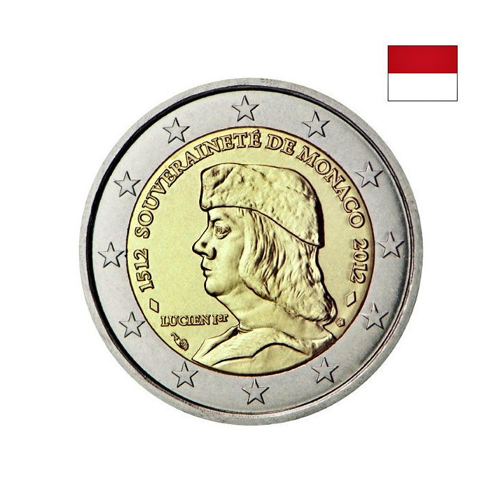 Monaco 2 Euro 2012 "Monaco's Sovereignty" UNC