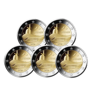 Germany 2 Euro 2026 ADFGJ "Bremen, Climate House" UNC
