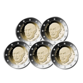 Germany 2 Euro 2026 ADFGJ "Konrad Adenauer" UNC