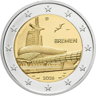 Germany 2 Euro 2026 G "Bremen, Climate House" UNC