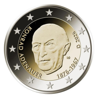 Germany 2 Euro 2026 G "Konrad Adenauer" UNC