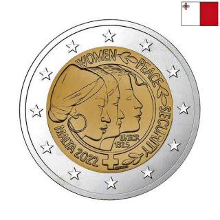 Malta 2 Euro 2022 "Women" UNC (Capsule)