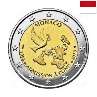 Monaco 2 Euro 2013 "United Nations" UNC