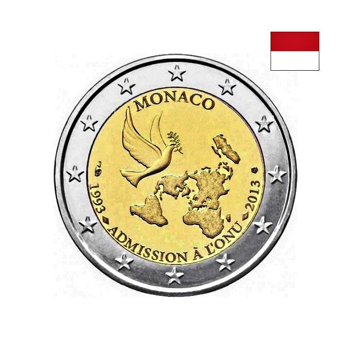 Monaco 2 Euro 2013 "United Nations" UNC