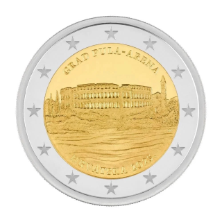 Croatia 2 Euro 2025 "Pula Arena" UNC