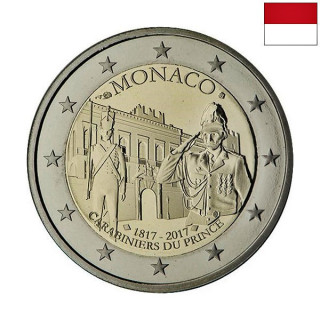 Monaco 2 Euro 2017 "Carabiniers" Proof