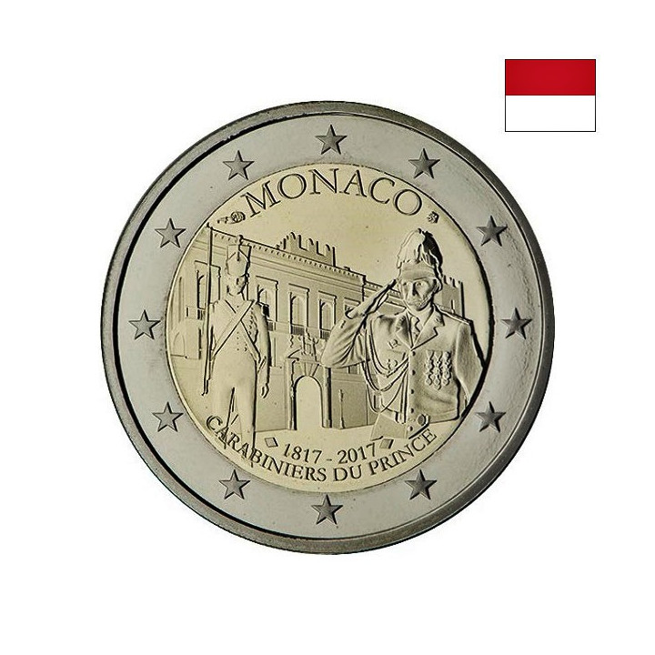 Monaco 2 Euro 2017 "Carabiniers" Proof