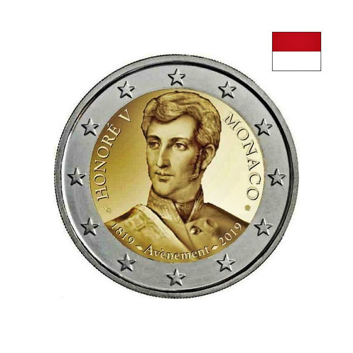 Monaco 2 Euro 2019 "Prince Honoré V" Proof