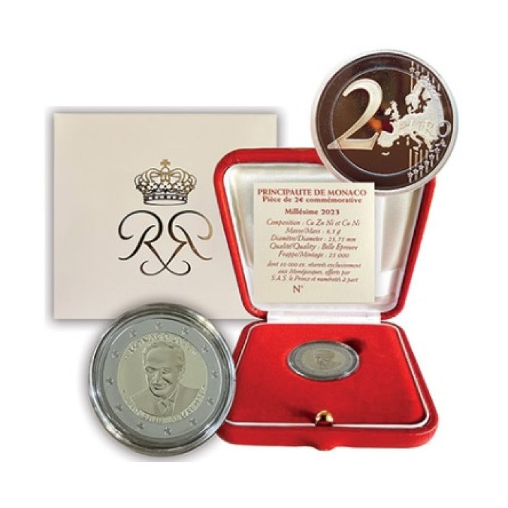 Monaco 2 Euro 2023 "Prince Rainier" Proof