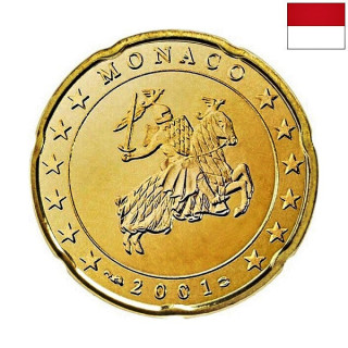 Monaco 20 Euro Cent 2002 KM-171 UNC