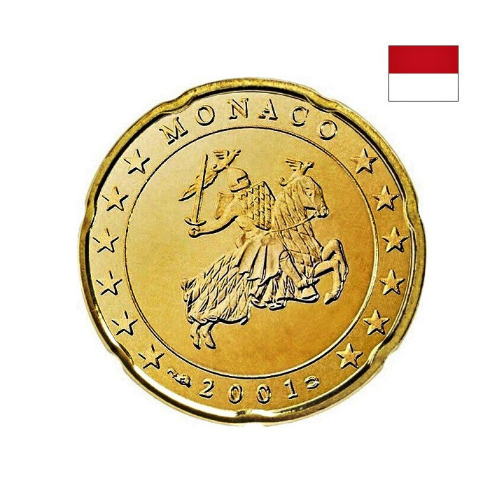 Monaco 20 Euro Cent 2002 KM-171 UNC
