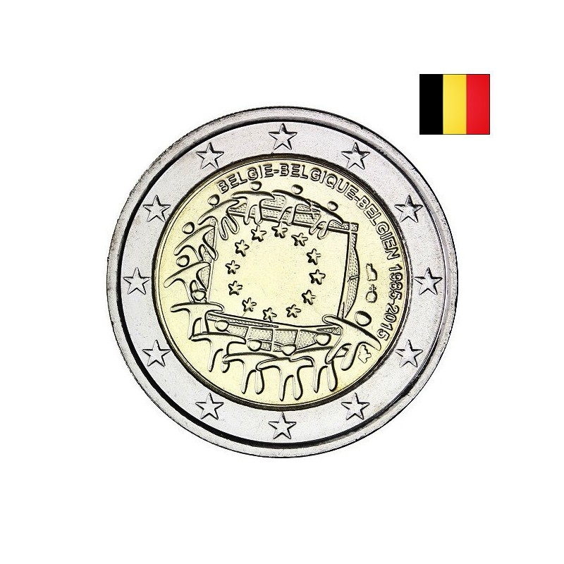 Belgium 2 Euro 2015 "Flag (EUF)" UNC