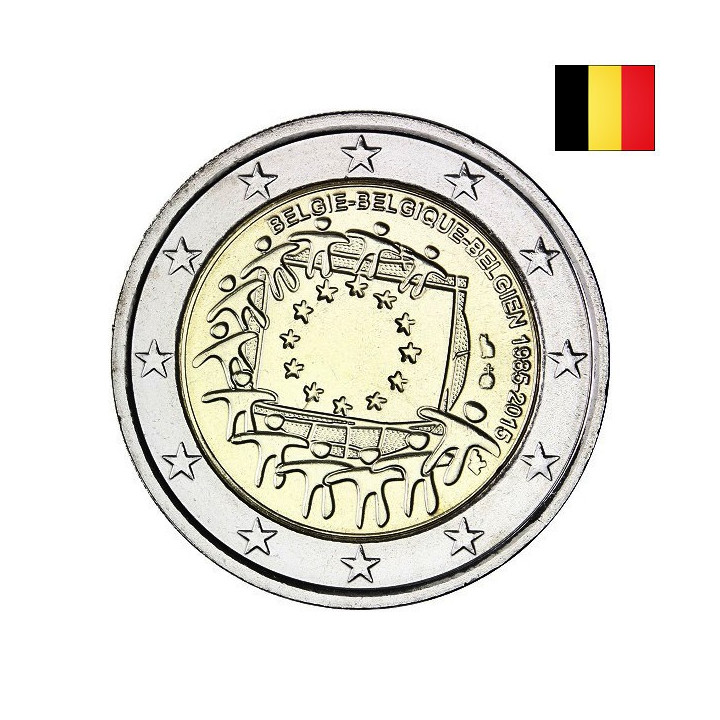 Belgium 2 Euro 2015 "Flag (EUF)" UNC