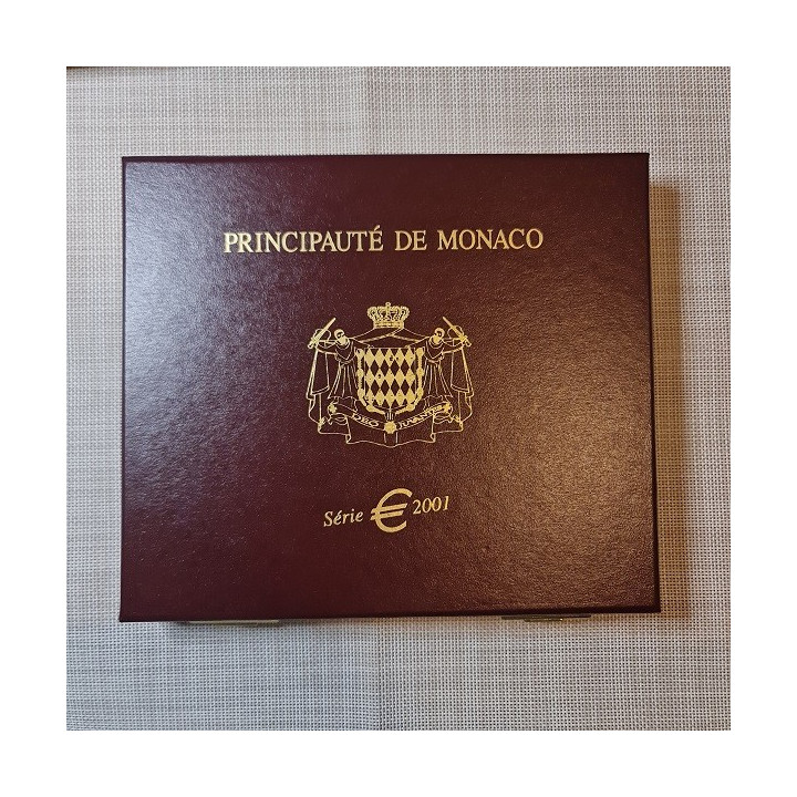 Monaco Euro Set (3,88€) 2001 Limited Edition UNC (Box)