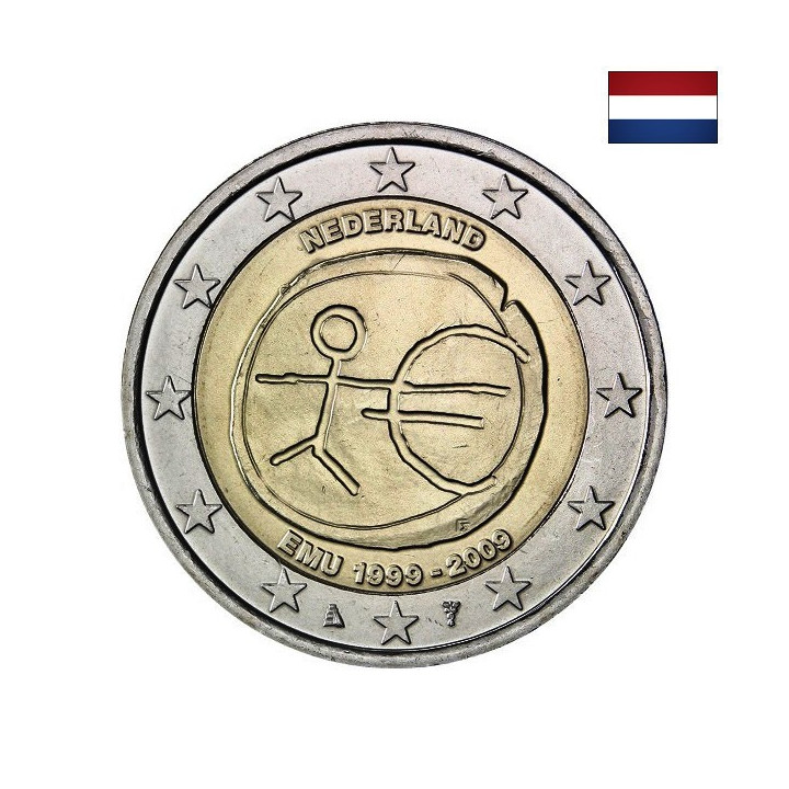 Netherlands 2 Euro 2009 "EMU" UNC