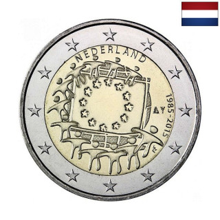 Netherlands 2 Euro 2015 "Flag (EUF)" UNC