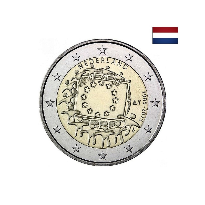 Netherlands 2 Euro 2015 "Flag (EUF)" UNC