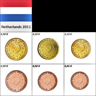Netherlands 1 - 50 Euro Cents 2011 UNC
