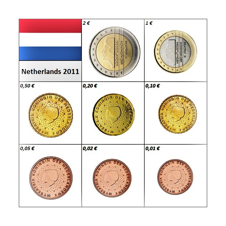 Netherlands Euro Set (3,88€) 2011 UNC