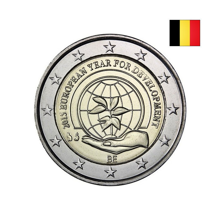 Belgium 2 Euro 2015 "Development" BU (Dutch, Coin Card)