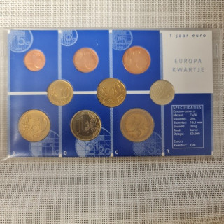 Netherlands Euro Set (3,88€) 2002 UNC
