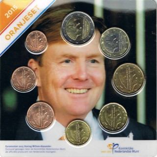 Netherlands Official Euro Set (3,88€) 2015 UNC