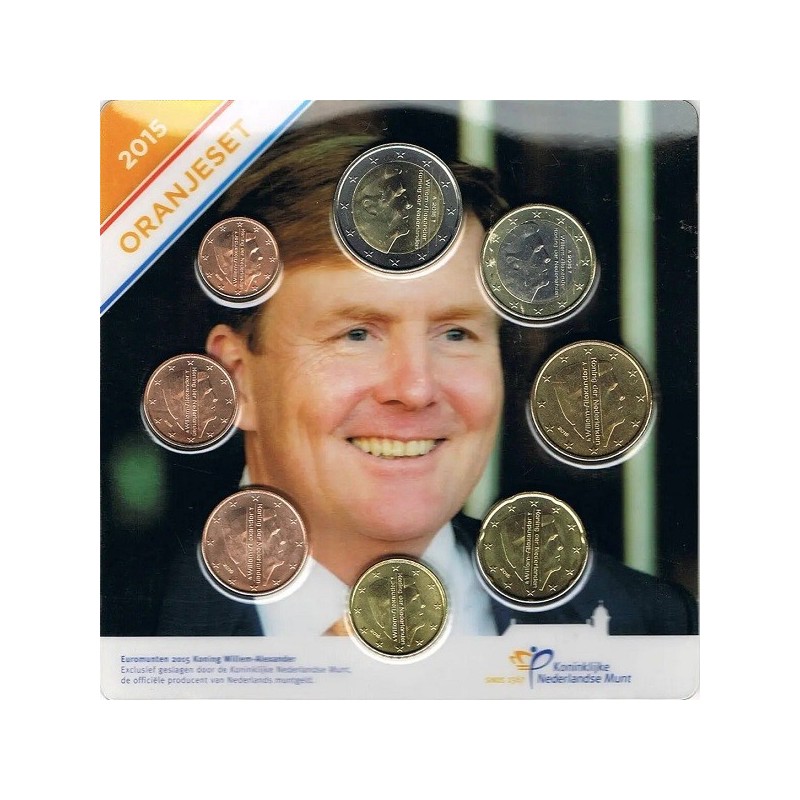 Netherlands Official Euro Set (3,88€) 2015 UNC