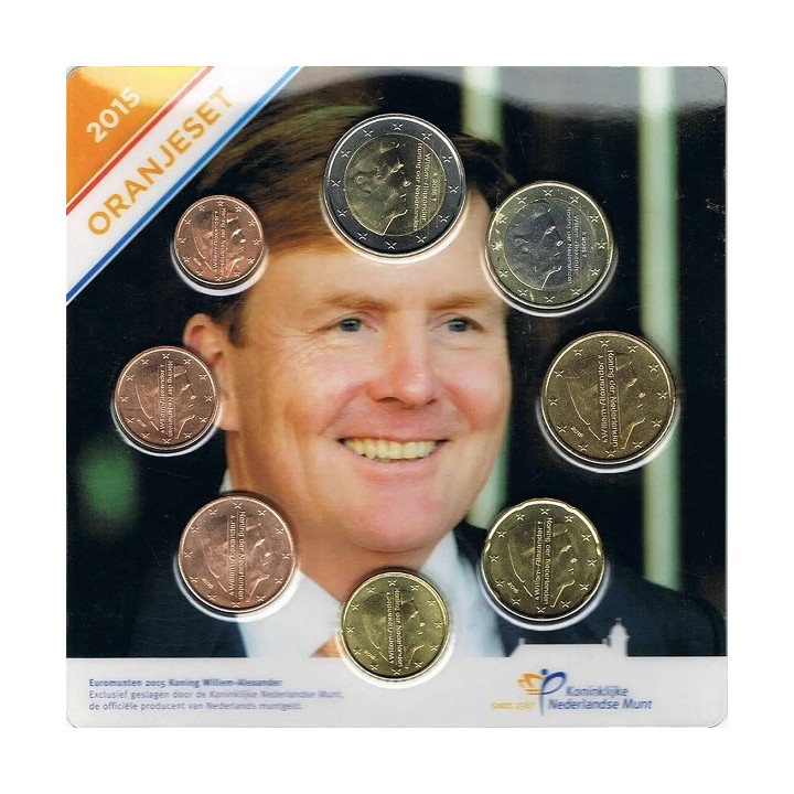 Netherlands Official Euro Set (3,88€) 2015 UNC