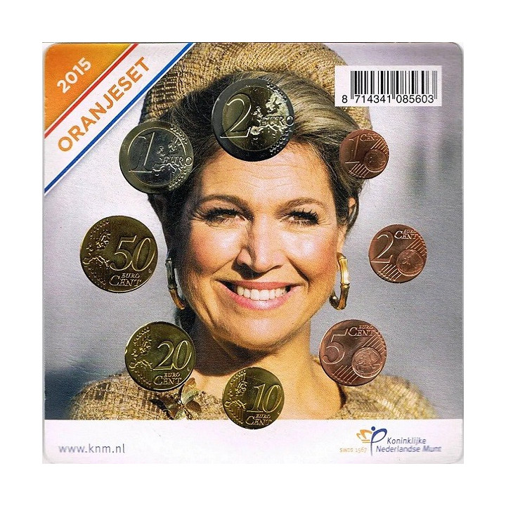 Netherlands Official Euro Set (3,88€) 2015 UNC