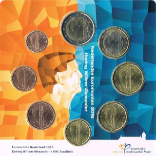 Netherlands Official Euro Set (3,88€) 2016 UNC