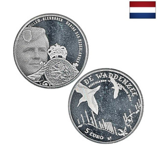 Netherlands 5 Euro 2016 "Wadden Sea" KM-369 UNC