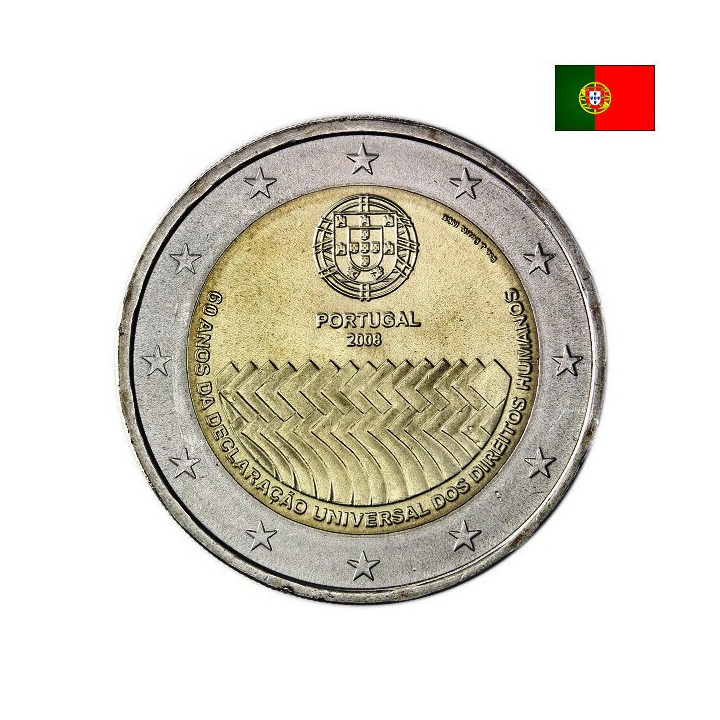 Portugal 2 Euro 2008 "Human Rights" UNC