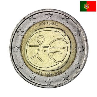 Portugal 2 Euro 2009 "EMU" UNC