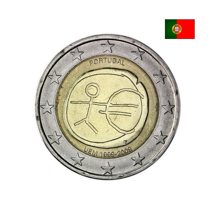 Portugal 2 Euro 2009 "EMU" UNC